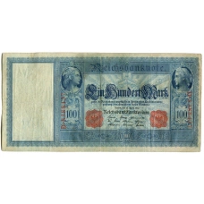 Банкнота 100 марок 1910 года Германия