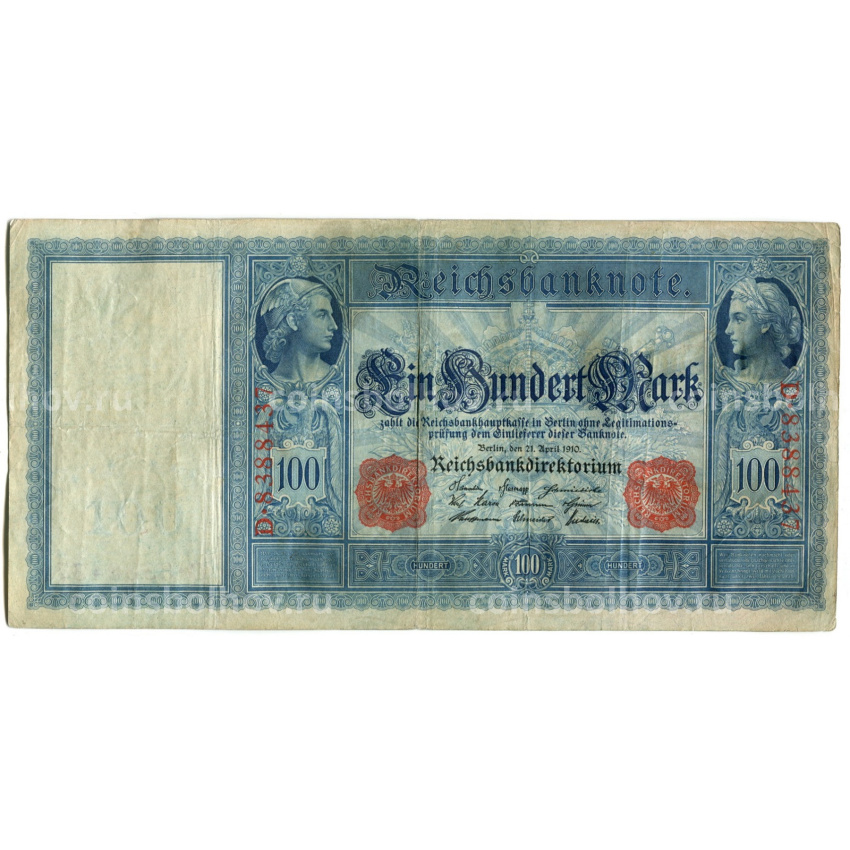 Банкнота 100 марок 1910 года Германия