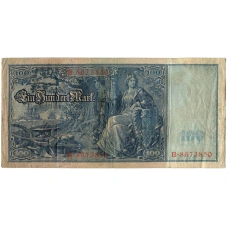 Банкнота 100 марок 1910 года Германия (вид 2)
