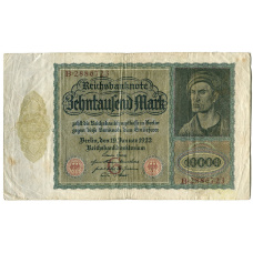 Банкнота 10000 марок 1922 года Германия