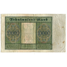 Банкнота 10000 марок 1922 года Германия (вид 2)