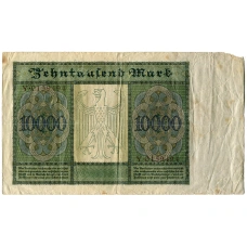 Банкнота 10000 марок 1922 года Германия (вид 2)