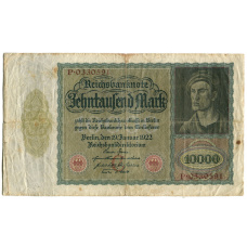 Банкнота 10000 марок 1922 года Германия