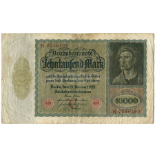 Банкнота 10000 марок 1922 года Германия