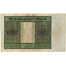 Банкнота 10000 марок 1922 года Германия (вид 2)