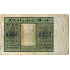 Банкнота 10000 марок 1922 года Германия (реверс)