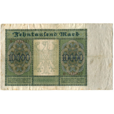 Банкнота 10000 марок 1922 года Германия (реверс)