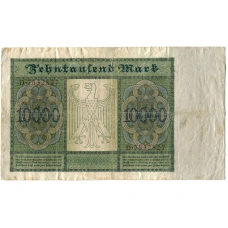 Банкнота 10000 марок 1922 года Германия (вид 2)