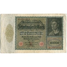 Банкнота 10000 марок 1922 года Германия