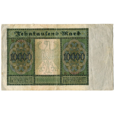 Банкнота 10000 марок 1922 года Германия (реверс)