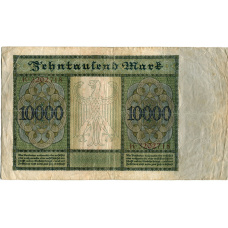 Банкнота 10000 марок 1922 года Германия (реверс)