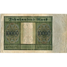 Банкнота 10000 марок 1922 года Германия (вид 2)