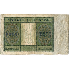 Банкнота 10000 марок 1922 года Германия (реверс)