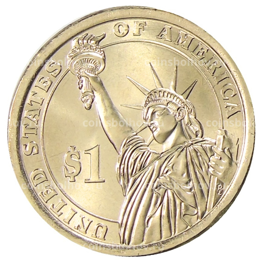 Монета 1 доллар 2014 года Р США «31-й президент США Герберт Гувер» (вид 2)