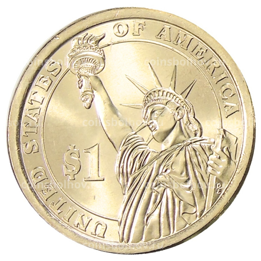 Монета 1 доллар 2014 года Р США «31-й президент США Герберт Гувер» (вид 2)