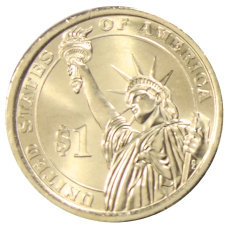 Монета 1 доллар 2014 года P США «32-й президент США Франклин Рузвельт» (реверс)