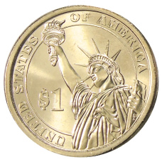 Монета 1 доллар 2014 года P США «32-й президент США Франклин Рузвельт» (реверс)