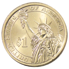 Монета 1 доллар 2014 года P США «32-й президент США Франклин Рузвельт» (реверс)