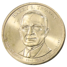 Монета 1 доллар 2015 года Р США «33-й президент США Гарри Труман» (аверс)