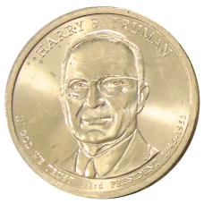 Монета 1 доллар 2015 года Р США «33-й президент США Гарри Труман» (аверс)