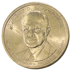 Монета 1 доллар 2015 года Р США «34-й президент США Дуайт Эйзенхауэр» (аверс)