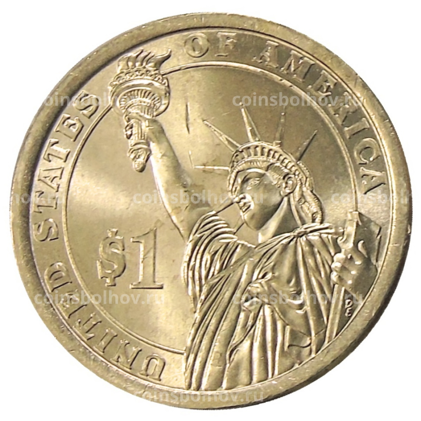 Монета 1 доллар 2015 года Р США «34-й президент США Дуайт Эйзенхауэр» (вид 2)