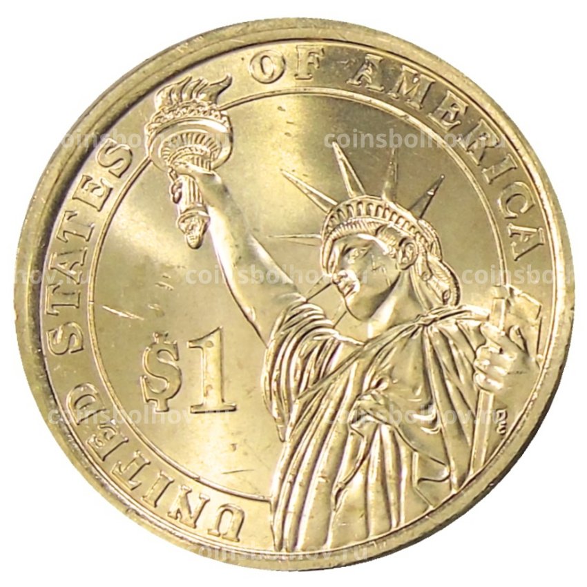 Монета 1 доллар 2015 года Р США «34-й президент США Дуайт Эйзенхауэр» (вид 2)