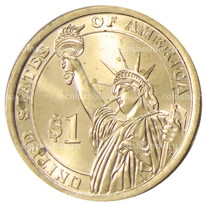 Монета 1 доллар 2015 года Р США «34-й президент США Дуайт Эйзенхауэр» (вид 2)