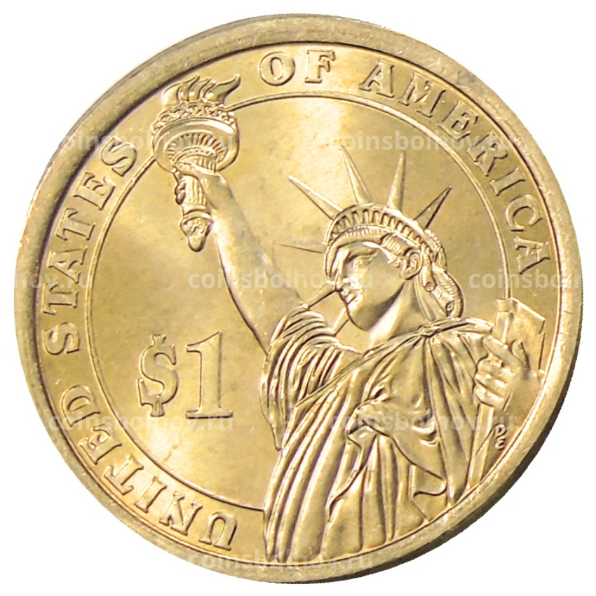 Монета 1 доллар 2015 года Р США «34-й президент США Дуайт Эйзенхауэр» (вид 2)