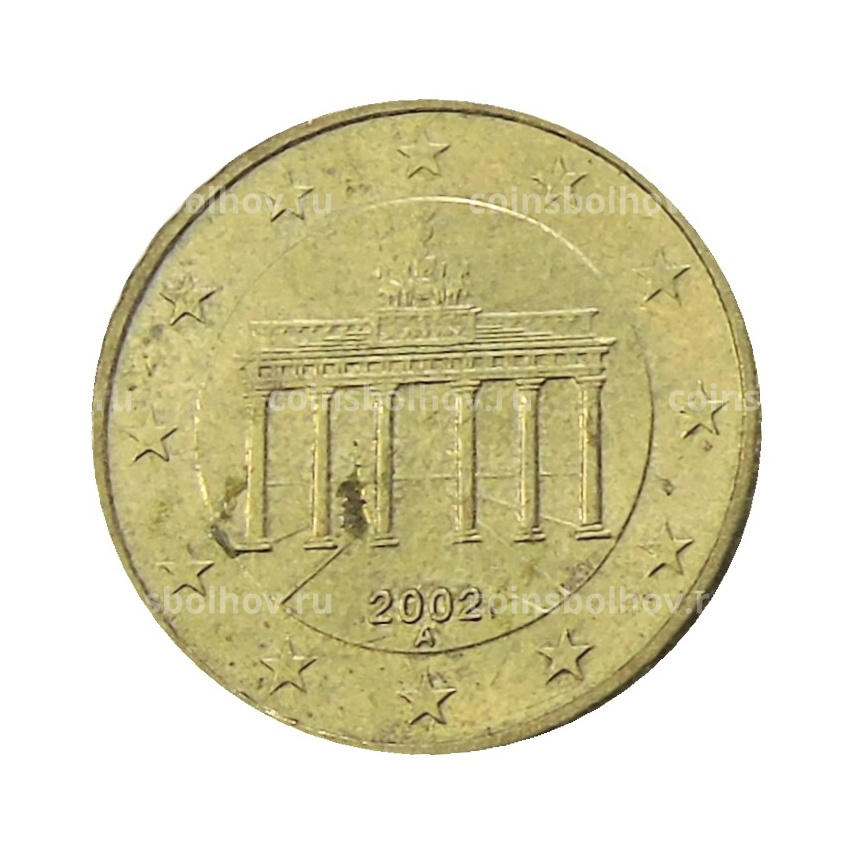 Монета 10 евроцентов 2002 года A Германия