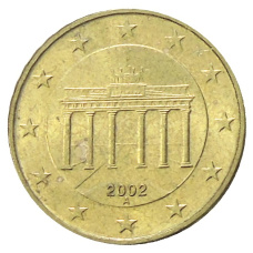 Монета 10 евроцентов 2002 года A Германия (аверс)