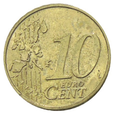 Монета 10 евроцентов 2002 года A Германия (реверс)