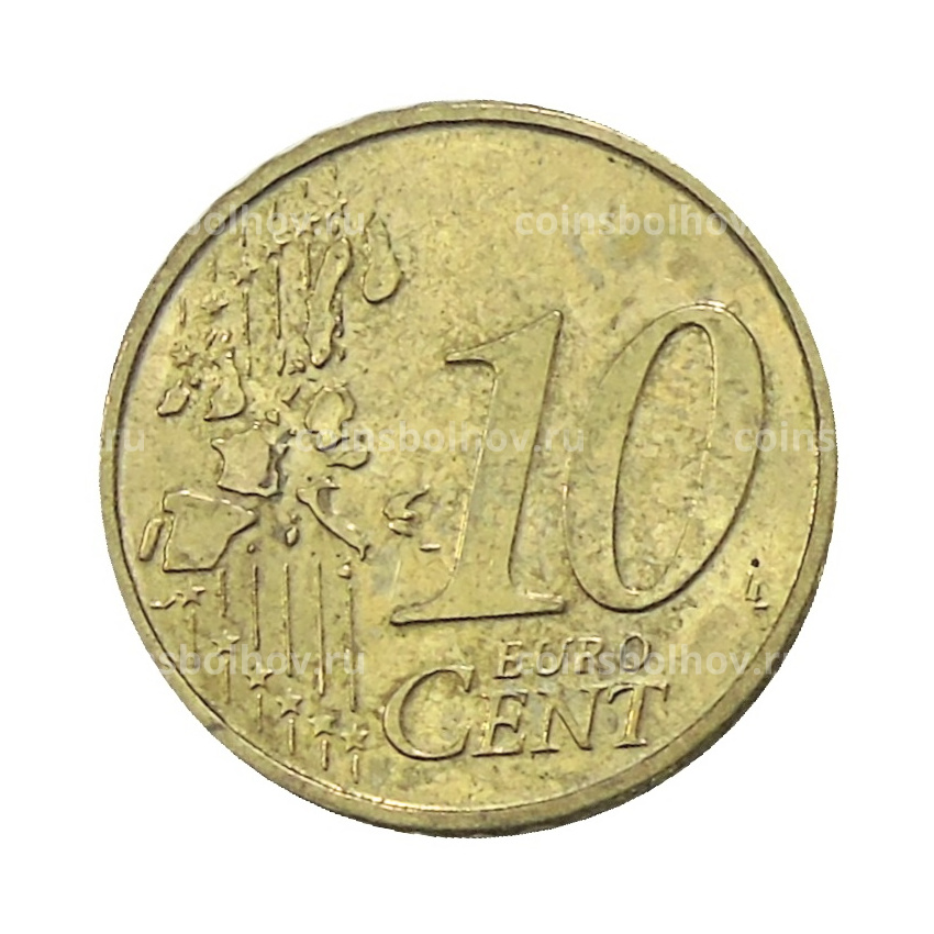 Монета 10 евроцентов 2002 года A Германия (вид 2)