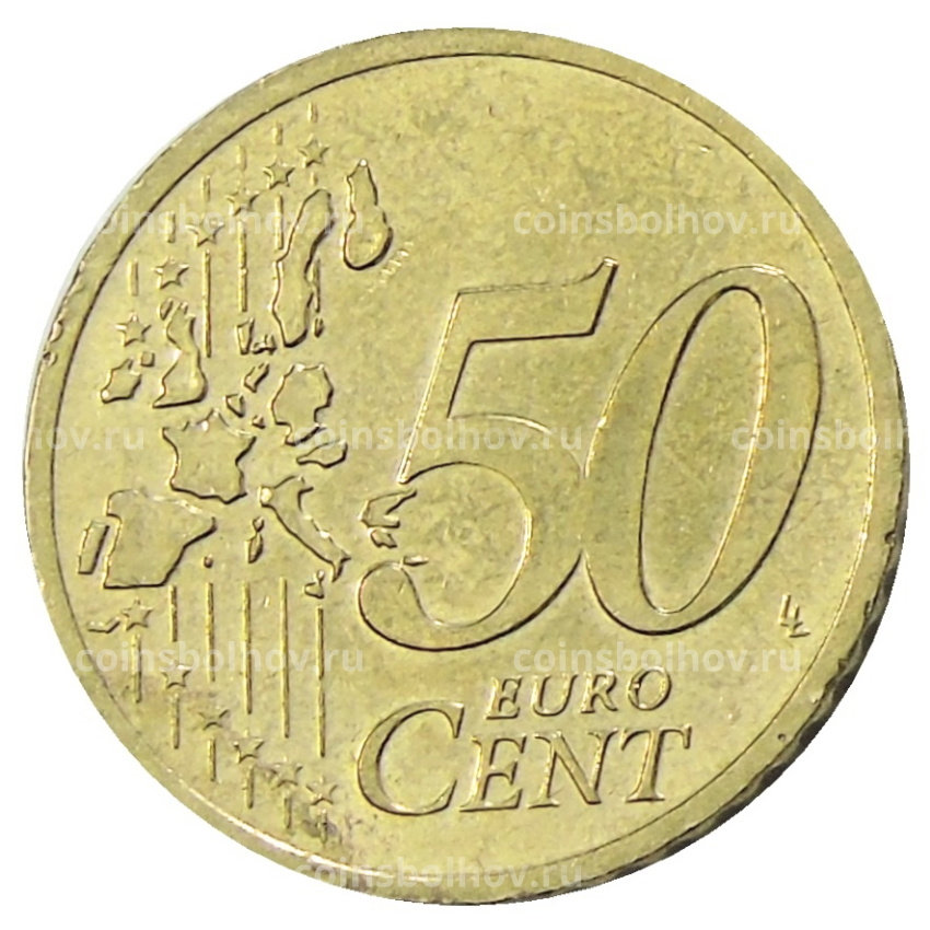 Монета 50 евроцентов 2002 года A Германия (вид 2)