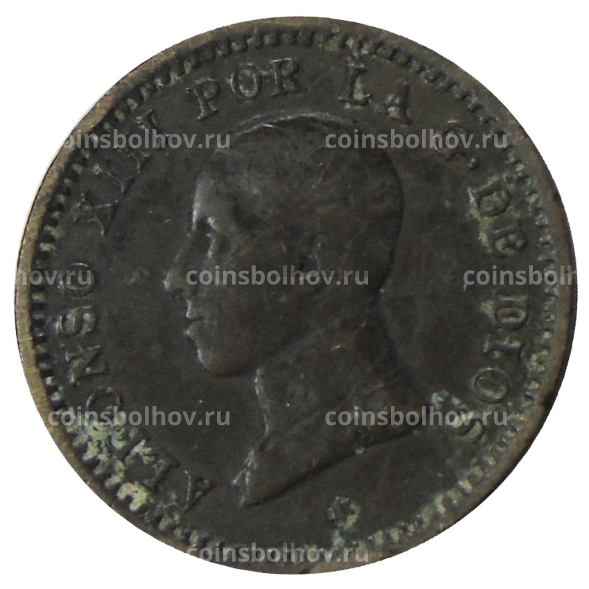 Монета 2 сентимо 1912 года Испания (вид 2)