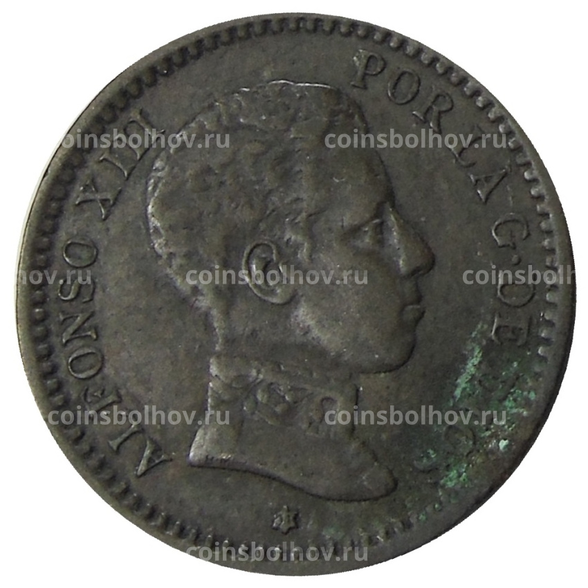 Монета 2 сентимо 1904 года Испания (вид 2)
