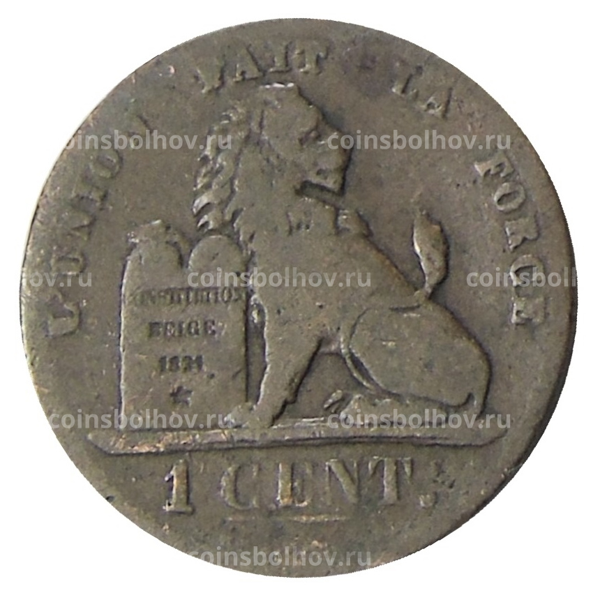Монета 1 сантим 1870 года Бельгия (вид 2)