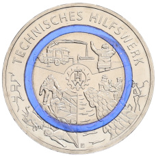 Монета 10 евро 2025 года А Германия «На службе общества — Служба технической поддержки» (аверс)