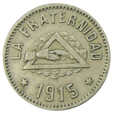 Монета 1 песета 1915 года Испания — Барселона (аверс)