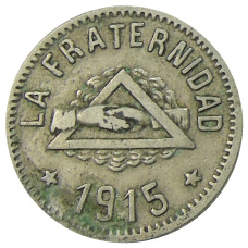 Монета 1 песета 1915 года Испания — Барселона (аверс)