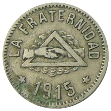 Монета 1 песета 1915 года Испания — Барселона (аверс)