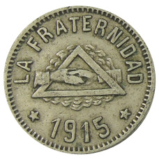 Монета 1 песета 1915 года Испания — Барселона (аверс)