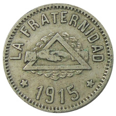 Монета 1 песета 1915 года Испания — Барселона (аверс)