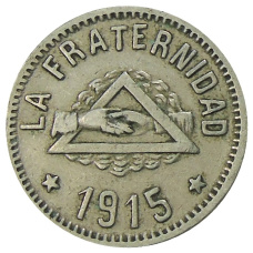 Монета 1 песета 1915 года Испания — Барселона (аверс)