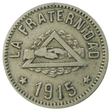 Монета 1 песета 1915 года Испания — Барселона (аверс)