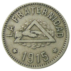 Монета 1 песета 1915 года Испания — Барселона (аверс)