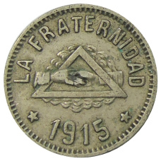 Монета 1 песета 1915 года Испания — Барселона (аверс)