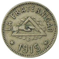 Монета 1 песета 1915 года Испания — Барселона (аверс)