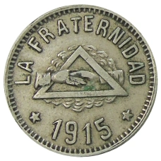 Монета 1 песета 1915 года Испания — Барселона (аверс)