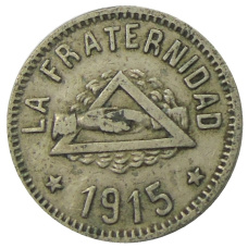 Монета 1 песета 1915 года Испания — Барселона (аверс)